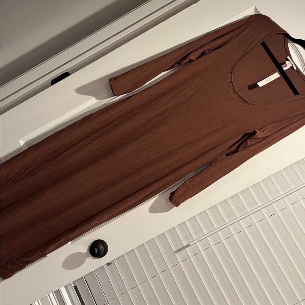 Victoria's Secret Brown Long Sleeve Dress